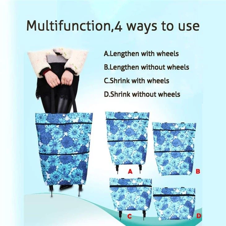 Folding Trolley Shopping Bag
